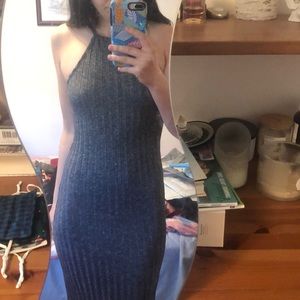 🌸 ZARA 🌸 maxi dress ribbed salt & pepper